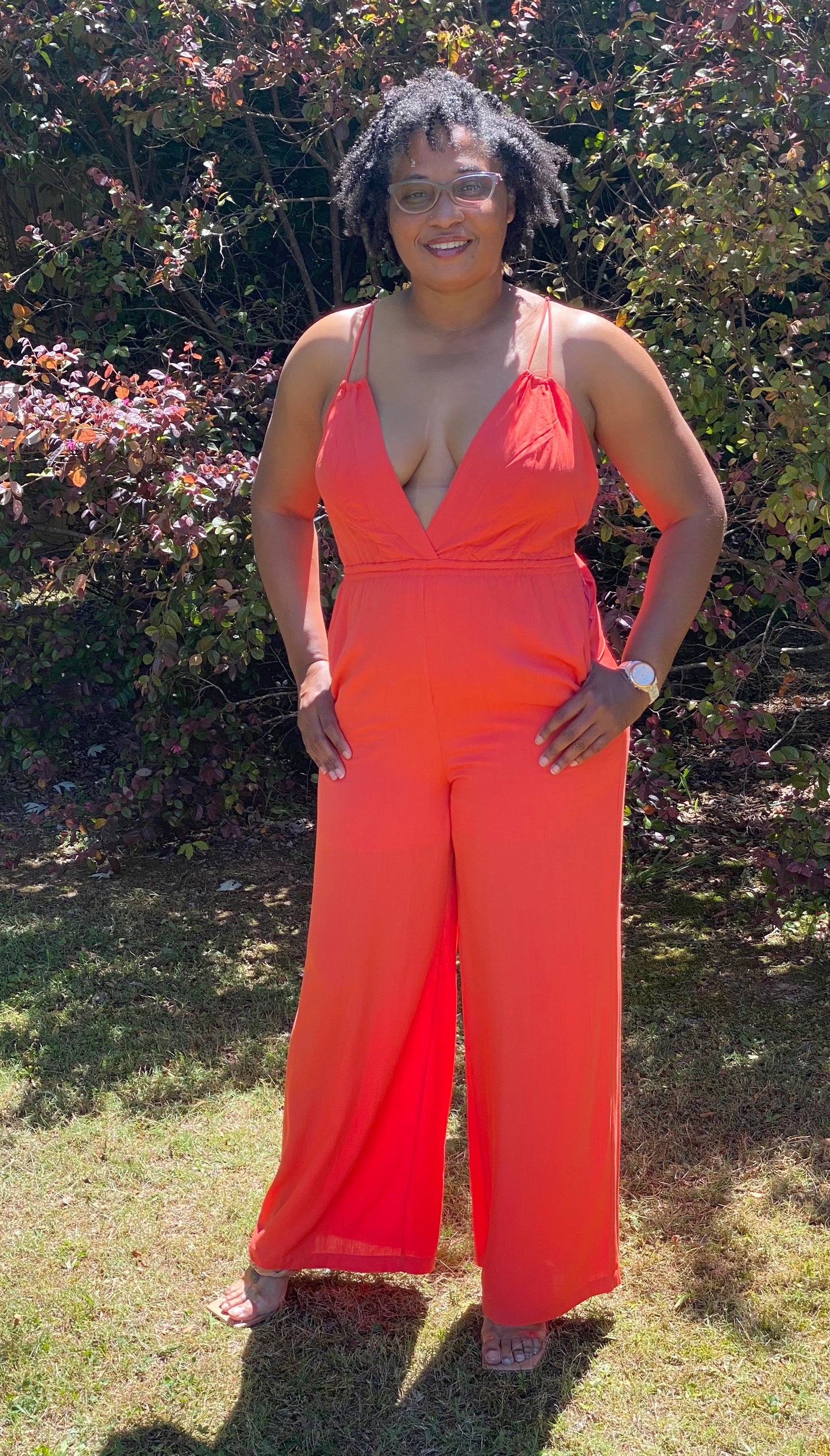 Brunch Date Jumpsuit - Orange - Kurvy – Raggs Boutique, LLC