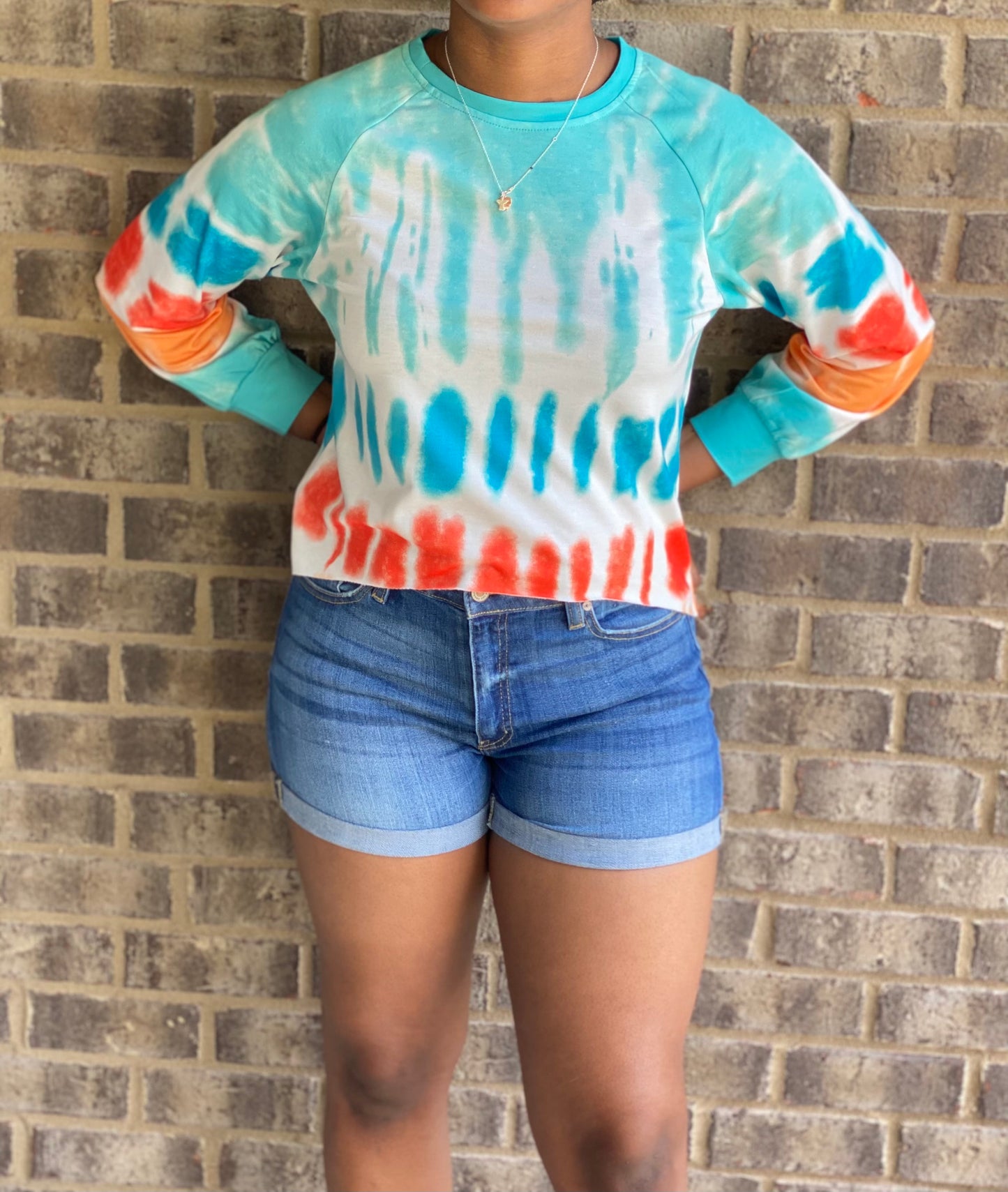 Hey Taylor Long-Sleeve Blue Mint Crop